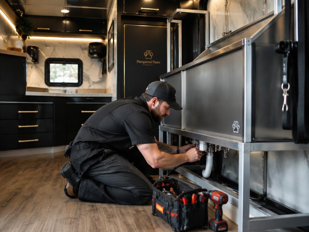 Repairs — custom mobile grooming trailer